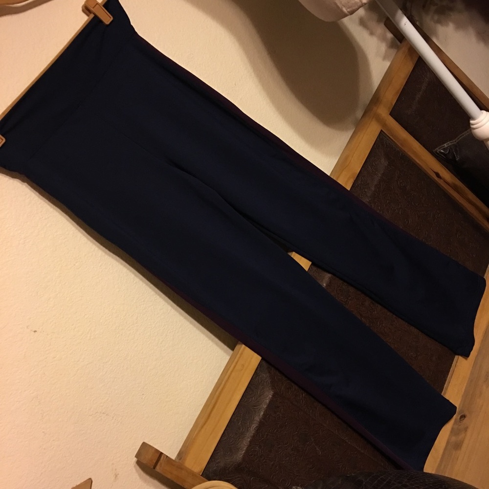 Hanes Sport athletic pants navy burgundy L